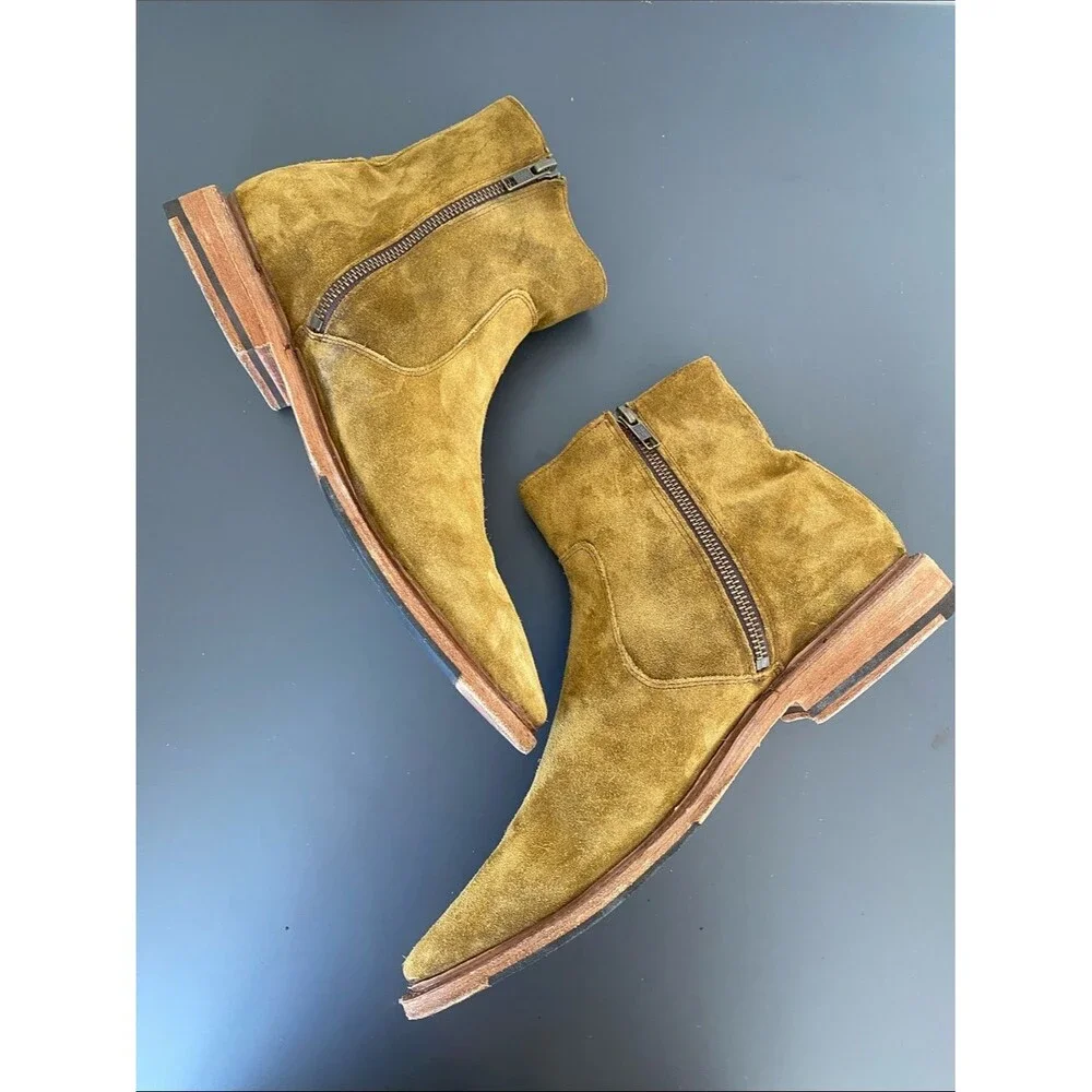 Frye Men's Suede Chukka Boot in Olive Tan Sz 10 Western Street Casual